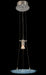 Classic Lighting - 16063 SN SAP - One Light Pendant - Crystal Lake - Satin Nickel