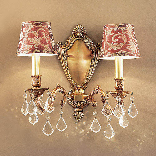Classic Lighting - 57372 FG CP - Two Light Wall Sconce - Chateau - French Gold