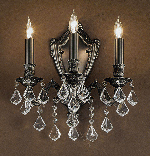 Classic Lighting - 57373 AGB CP - Two Light Wall Sconce - Chateau - Aged Bronze
