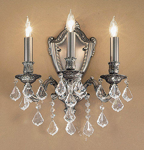 Classic Lighting - 57373 AGP CP - Two Light Wall Sconce - Chateau - Aged Pewter