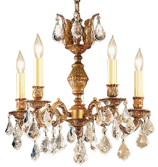 Classic Lighting - 57375 FG CP - Five Light Chandelier - Chateau - French Gold