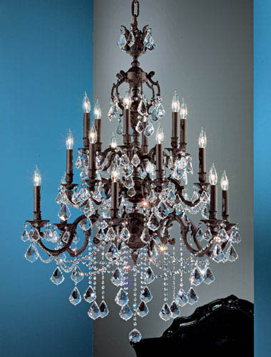 Classic Lighting - 57380 AGB CP - 18 Light Chandelier - Chateau Imperial - Aged Bronze