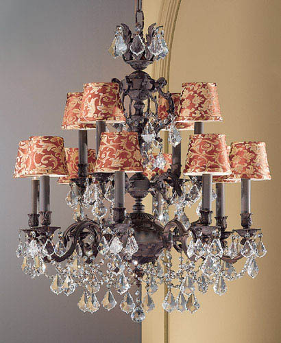 Classic Lighting - 57389 AGB CP - 12 Light Chandelier - Chateau Imperial - Aged Bronze