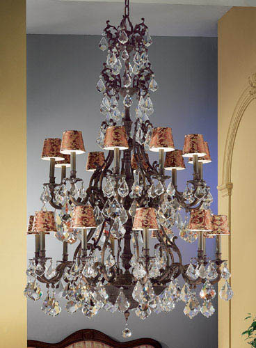 Classic Lighting - 57340 AGB CP - 20 Light Chandelier - Majestic - Aged Bronze