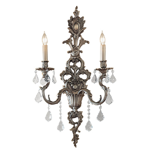 Classic Lighting - 57342 AGP CP - Two Light Wall Sconce - Majestic - Aged Pewter