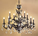 Classic Lighting - 57349 AGB CP - 12 Light Chandelier - Majestic - Aged Bronze