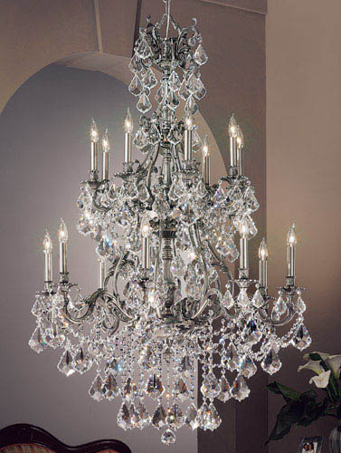 Classic Lighting - 57357 AGP CP - 16 Light Chandelier - Majestic Imperial - Aged Pewter