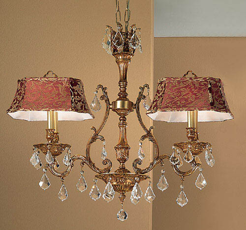 Classic Lighting - 57360 FG CP - Four Light Island Pendant - Majestic - French Gold