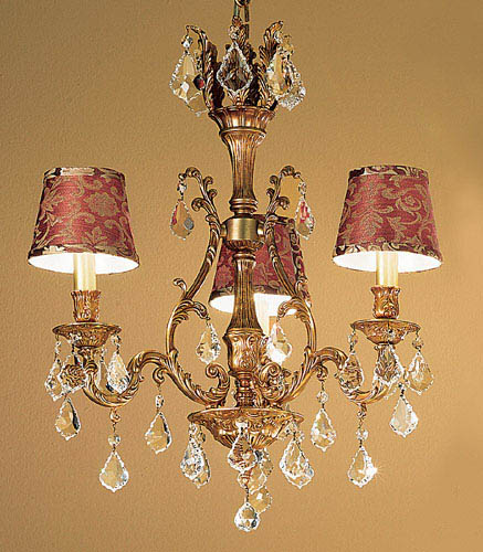 Classic Lighting - 57362 FG CP - Three Light Chandelier - Majestic - French Gold