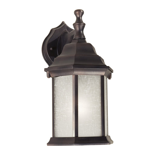 Forte - 1725-01-32 - One Light Outdoor Lantern - Family Number 33 - Antique Bronze