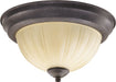 Quorum - 3077-11-44 - Two Light Ceiling Mount - Ceiling Mounts Toasted Sienna - Toasted Sienna