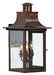 Quoizel - CM8412AC - Three Light Outdoor Wall Lantern - Chalmers - Aged Copper