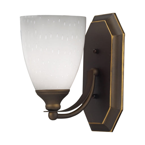 ELK Home - 570-1B-WH - One Light Vanity Lamp - Mix and Match Vanity - Aged Bronze