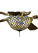 Meyda Tiffany - 27451 - Fan Light Fixture - Fishscale - Green/Blue