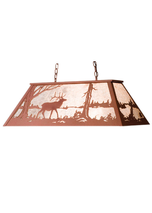 Meyda Tiffany - 67745 - 11 Light Pendant - Elk At Lake - Rust