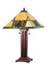 Meyda Tiffany - 67851 - Two Light Table Lamp - Pinecone Ridge - Antique