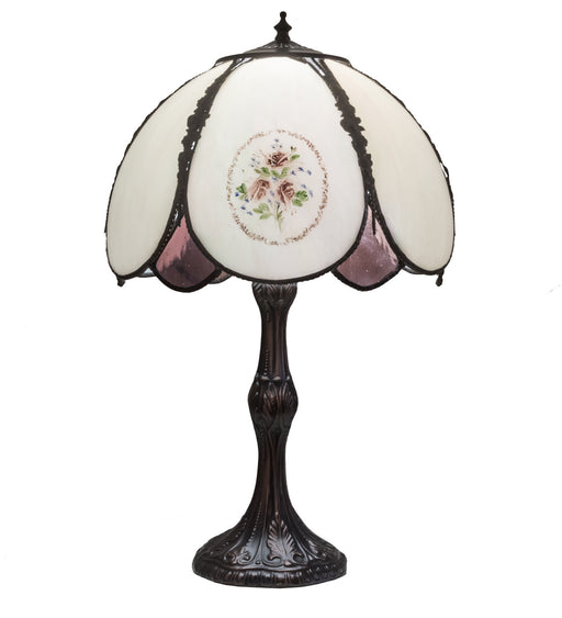 Meyda Tiffany - 68597 - One Light Table Lamp - Fleur-De-Lite - Timeless Bronze