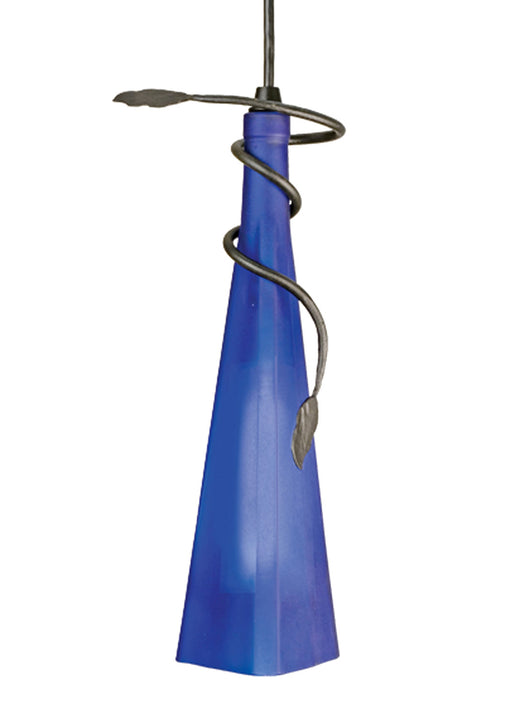 Meyda Tiffany - 71190 - One Light Mini Pendant - Tuscan Vineyard - Blue Sandblasted