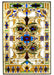 Meyda Tiffany - 71888 - Window - Estate Floral - Zasdy Burgundy Blue Pr Ha Beige