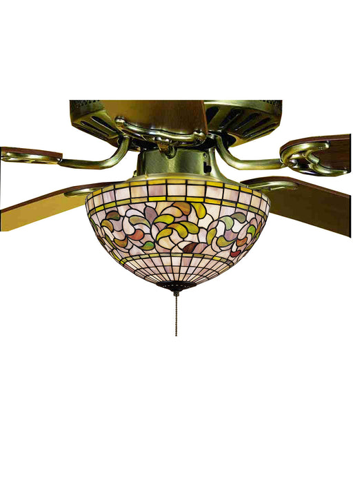 Meyda Tiffany - 72650 - Three Light Fan Light Fixture - Tiffany Turning Leaf - Bapa