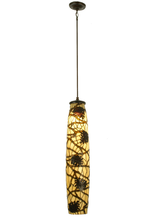 Meyda Tiffany - 81066 - One Light Mini Pendant - Pine Branch - Bronze
