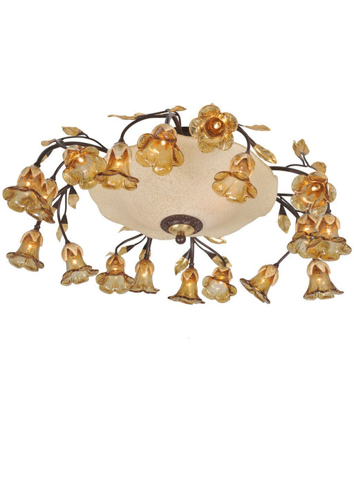 Meyda Tiffany - 82759 - 20 Light Flushmount - Celestial Bouquet - Mahogany Bronze