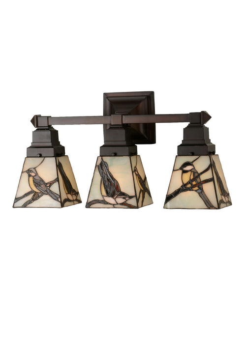 Meyda Tiffany - 98392 - Three Light Vanity - Backyard Friends - Antique