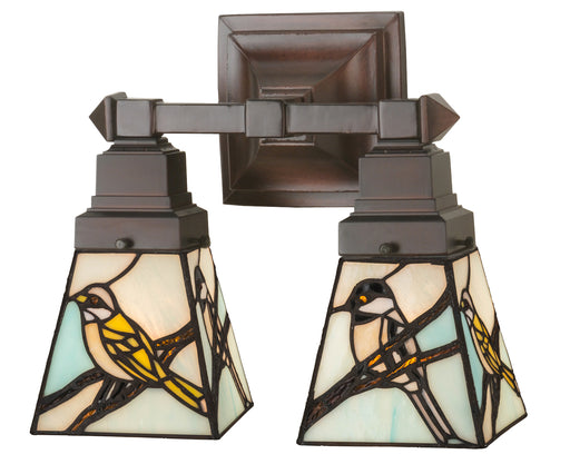 Meyda Tiffany - 98519 - Two Light Wall Sconce - Backyard Friends - Antique
