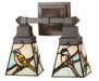 Meyda Tiffany - 98519 - Two Light Wall Sconce - Backyard Friends - Antique