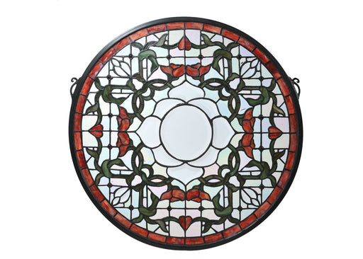 Meyda Tiffany - 99020 - Window - Tulip Bevel Medallion - Zair Bevel Burgundy