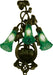 Meyda Tiffany - 17537 - Three Light Wall Sconce - Green Pond Lily - Mahogany Bronze