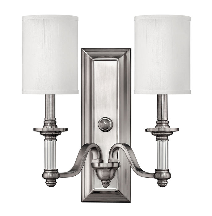 Hinkley - 4792BN - Two Light Wall Sconce - Sussex - Brushed Nickel