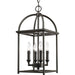 Progress Lighting - P3884-20 - Four Light Foyer Lantern - Piedmont - Antique Bronze