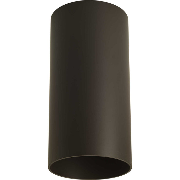 One Light Ceiling Mount from the Cylinder collection in Antique Bronze finish