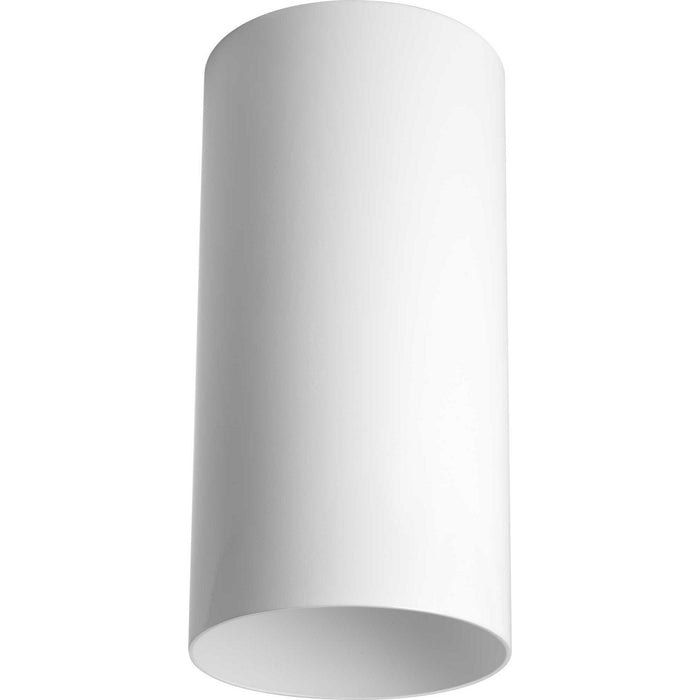 One Light Ceiling Mount from the Cylinder collection in White finish