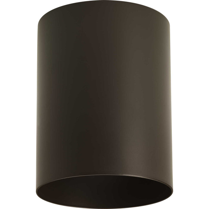 One Light Outdoor Ceiling Mount from the Cylinder collection in Antique Bronze finish
