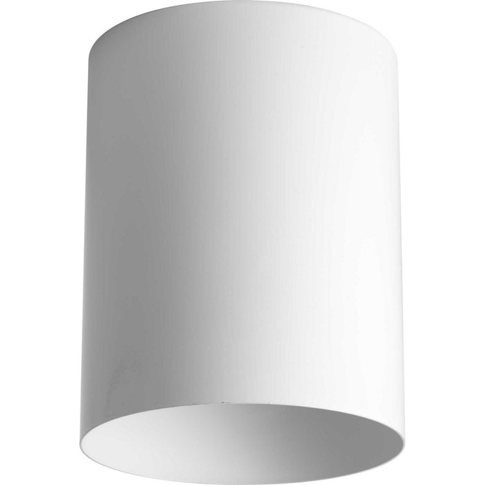 One Light Outdoor Ceiling Mount from the Cylinder collection in White finish