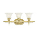 Livex Lighting - 1283-02 - Three Light Bath Vanity - French Regency - Polished Brass
