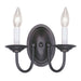 Livex Lighting - 4152-04 - Two Light Wall Sconce - Home Basics - Black