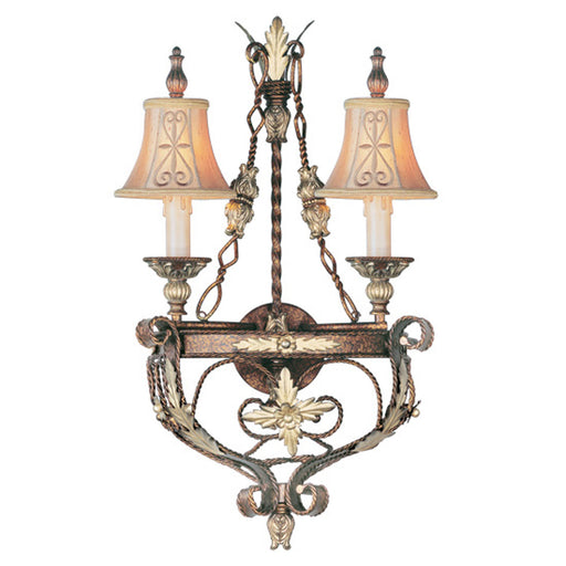 Livex Lighting - 8842-64 - Two Light Wall Sconce - Pomplano - Palacial Bronze w/Gilded