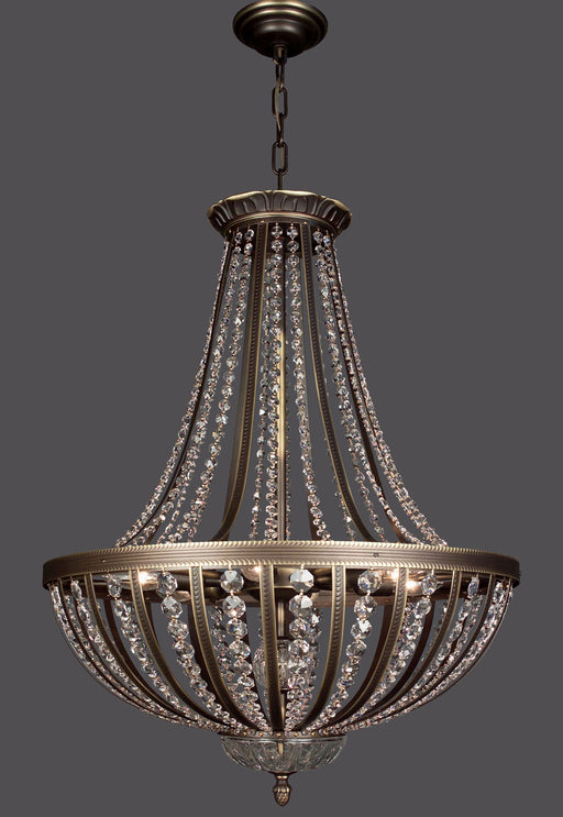 Classic Lighting - 1925 RB CP - Six Light Pendant - Terragona - Roman Bronze