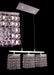 Classic Lighting - 16103 CPSQ - Three Light Linear Chandelier - Bedazzle - Chrome