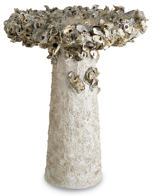 Currey and Company - 2765 - Bird Bath - Oyster Shell - Natural