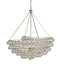 Currey and Company - 9002 - Four Light Chandelier - Stratosphere - Contemporary Silver Leaf
