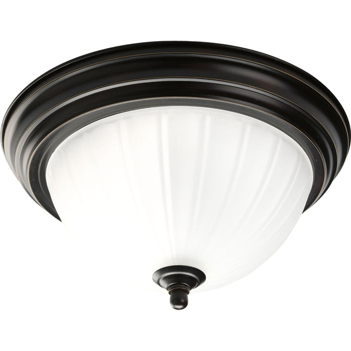 Progress Lighting - P3816-20 - One Light Close-to-Ceiling - Melon Glass - Antique Bronze