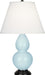 Robert Abbey - 1656X - One Light Accent Lamp - Small Double Gourd - Baby Blue Glazed Ceramic w/ Deep Patina Bronzeed