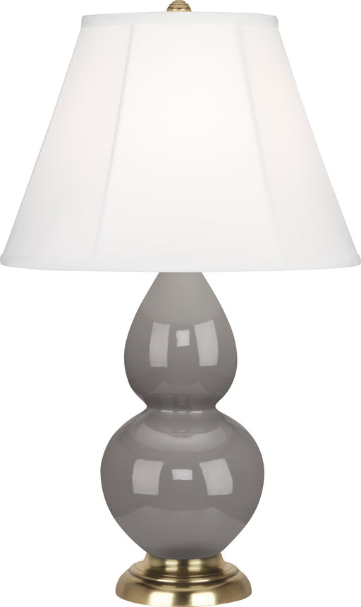 Robert Abbey - 1768 - One Light Accent Lamp - Small Double Gourd - Smoky Taupe Glazed Ceramic