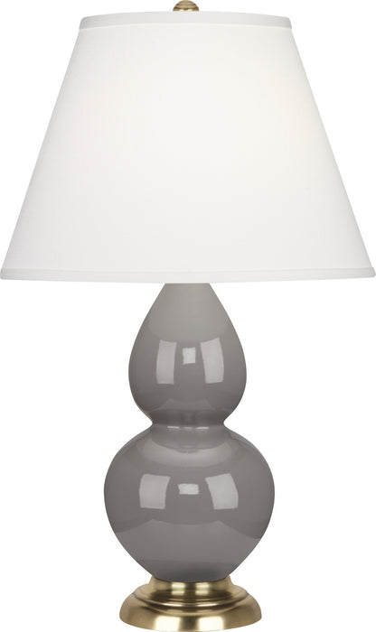 Robert Abbey - 1768X - One Light Accent Lamp - Small Double Gourd - Smoky Taupe Glazed Ceramic