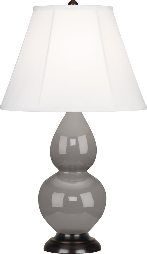 Robert Abbey - 1769 - One Light Accent Lamp - Small Double Gourd - Smoky Taupe Glazed Ceramic