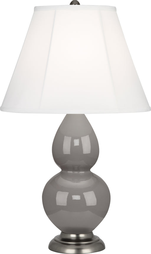 Robert Abbey - 1770 - One Light Accent Lamp - Small Double Gourd - Smoky Taupe Glazed Ceramic